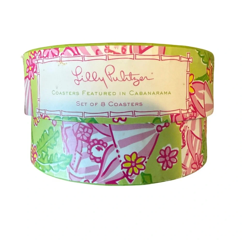 Lilly Pullitzer Cabanarama Coaster Set Summer Beach